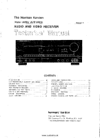 Harman-Kardon AVR-5-Service-Manual